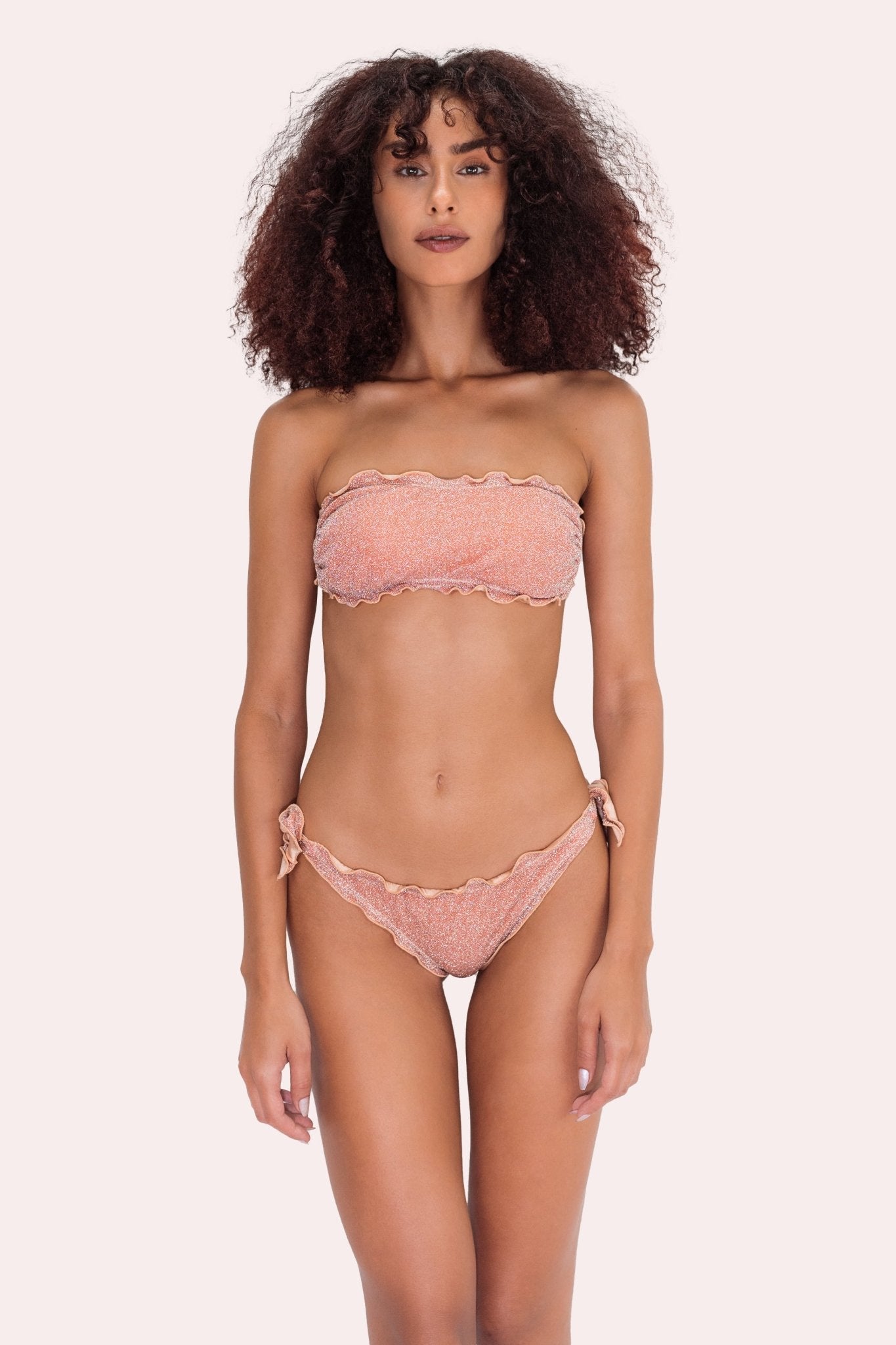 Capri Lurex Rosè- Bikini - Sinuose