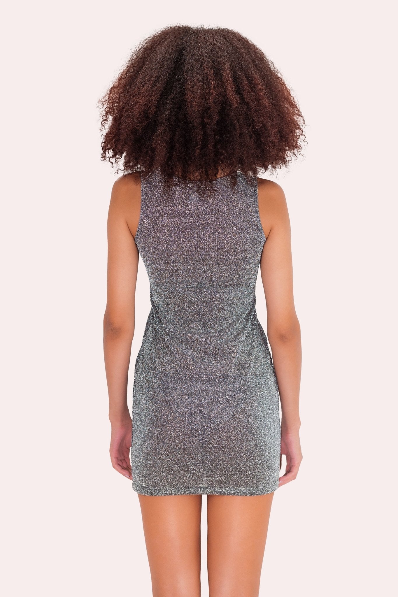 Vestito Dubai lurex argento scuro - Sinuose