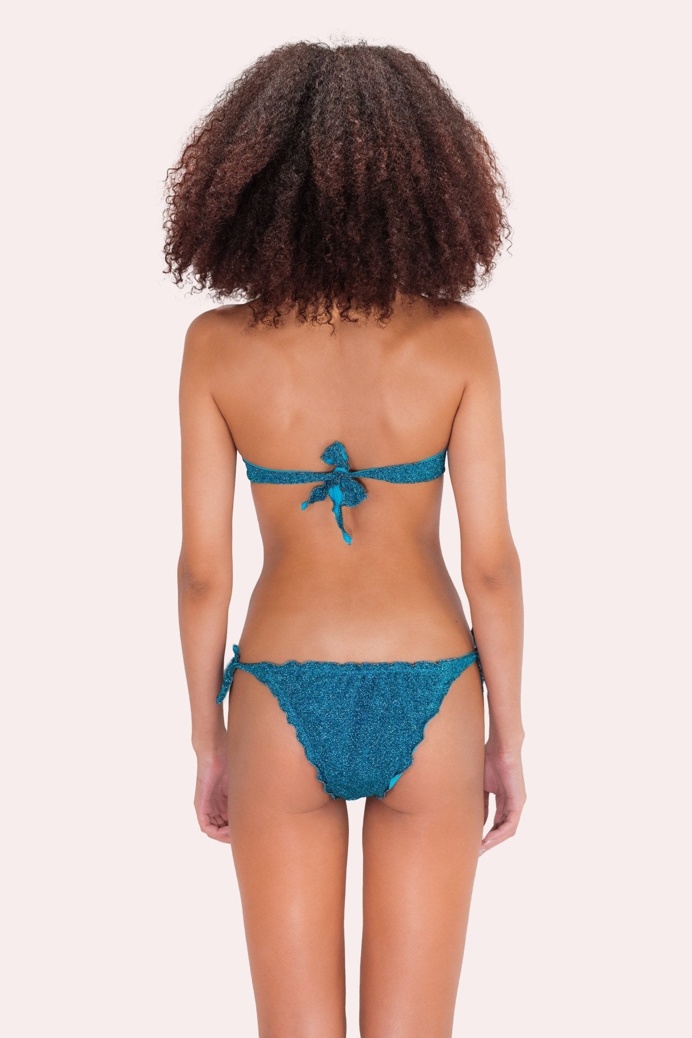 Capri Lurex Azzurro - Bikini - Sinuose