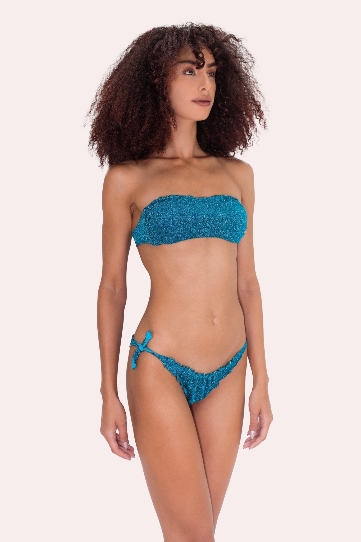 Capri Lurex Azzurro - Bikini - Sinuose